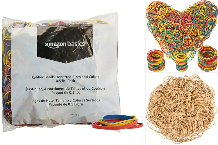 Detailed view of Best 0.5lb Rubber Bands Pack