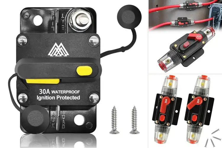 Detailed view of Best 30A Inline Fuse Holders with Reset
