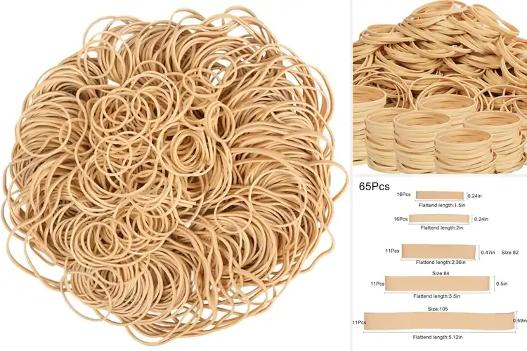 Detailed view of Best Beige Rubber Bands For Labeling