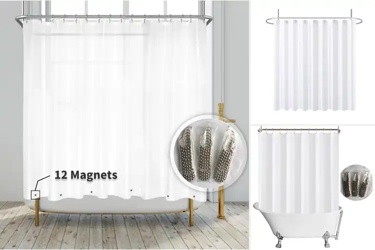 Detailed view of Best Clawfoot Tub Shower Curtains