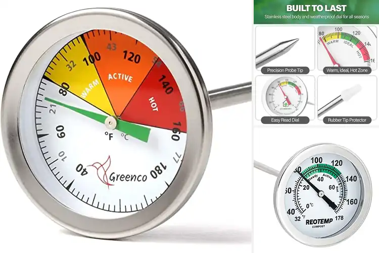 Detailed view of Best Compost Tumbler Thermometers