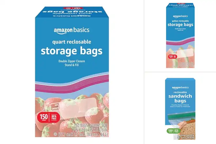Detailed view of Best Double Zipper Storage Bags