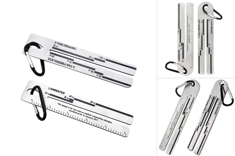 Detailed view of Best Dual Gauge Shingle Measuring Tools