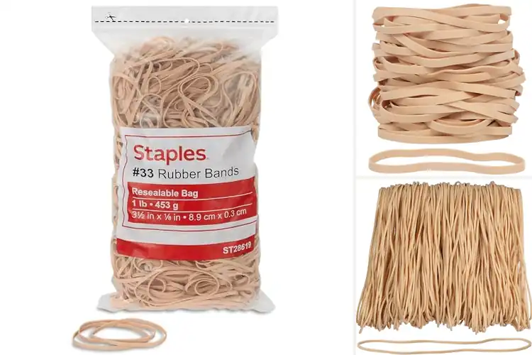 Detailed view of Best Durable Beige Rubber Bands For Document Bundling
