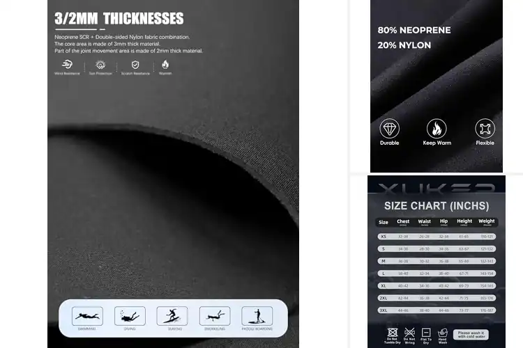 Detailed view of Best Full Body Wetsuits