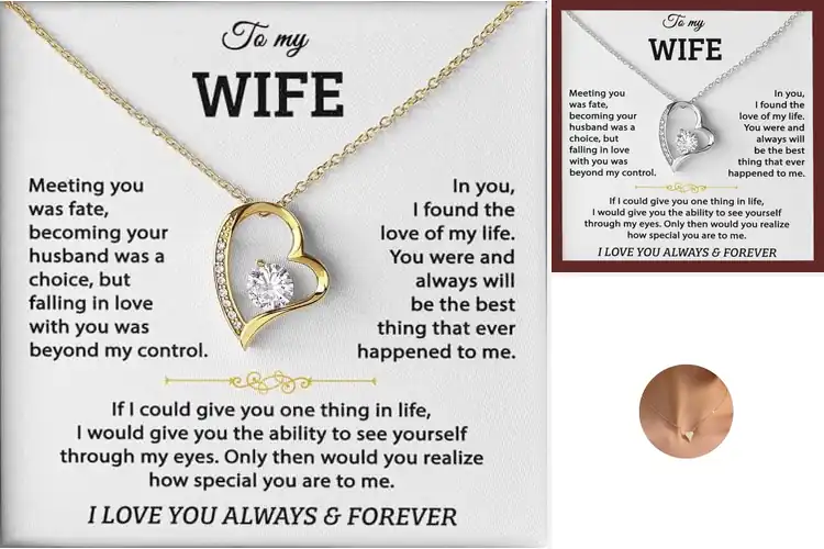 Detailed view of Best Heart Pendant Necklaces For Wife