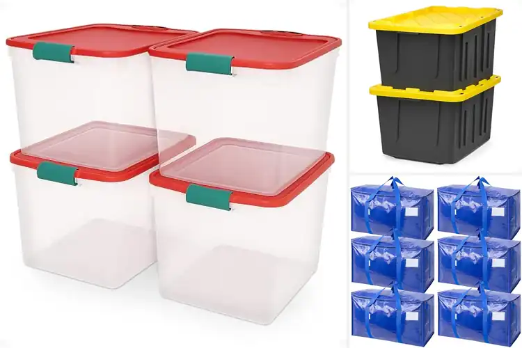 Detailed view of Best Heavy Duty Holiday Storage Boxes