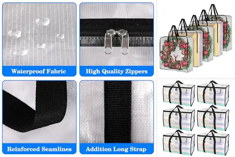 Detailed view of Best Holiday Decoration Storage Bags