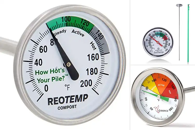 Detailed view of Best Long Stem Compost Thermometers