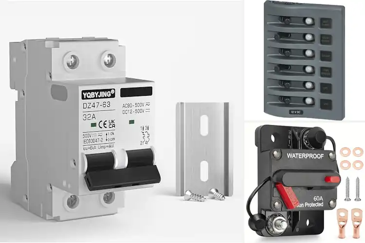 Detailed view of Best Panel Mounted DC Breaker With Mounting Kit