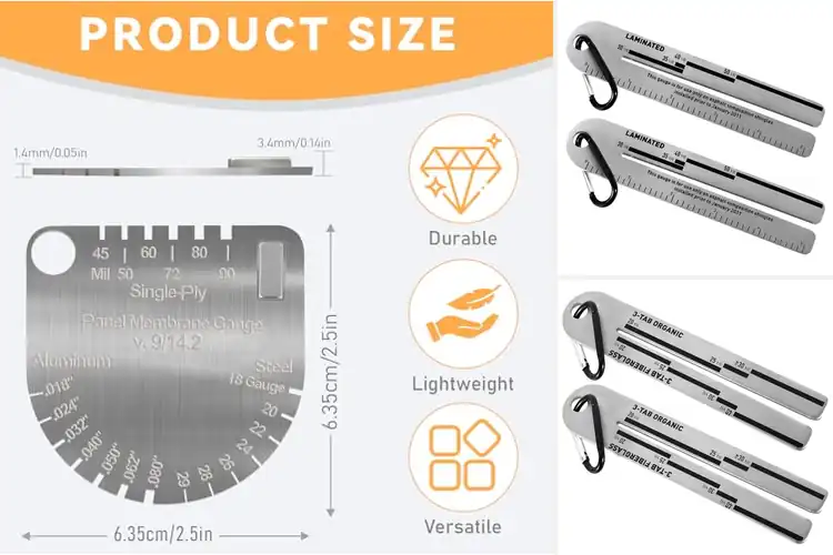 Detailed view of Best Stainless Steel Shingle Gauge