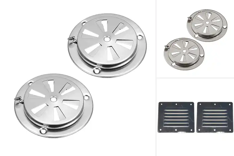 Detailed view of Best Steel Smoker Vents