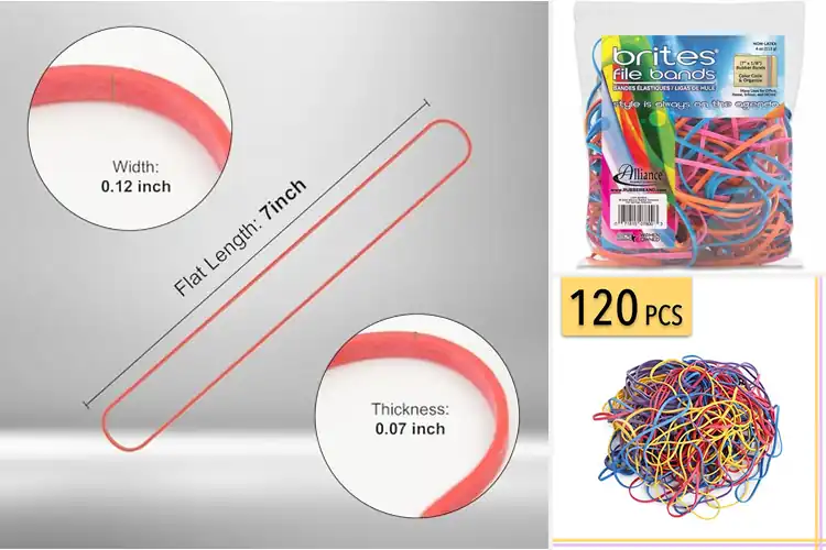 Detailed view of Best Stretchy Rubber Bands For File And Label Grouping