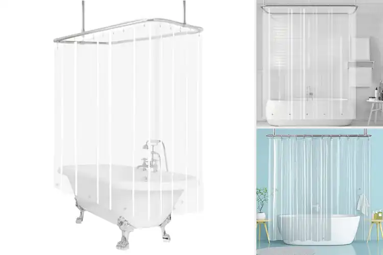 Detailed view of Best Vintage Freestanding Tub Curtains