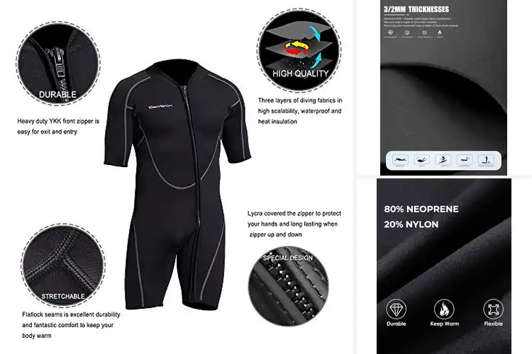 Detailed view of Best Wetsuits for Water Sports